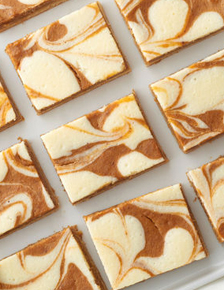 Pumpkin Cheesecake Swirl Bars