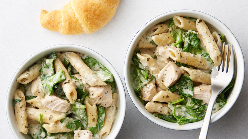 Instant Pot® Creamy Pesto Penne Pasta