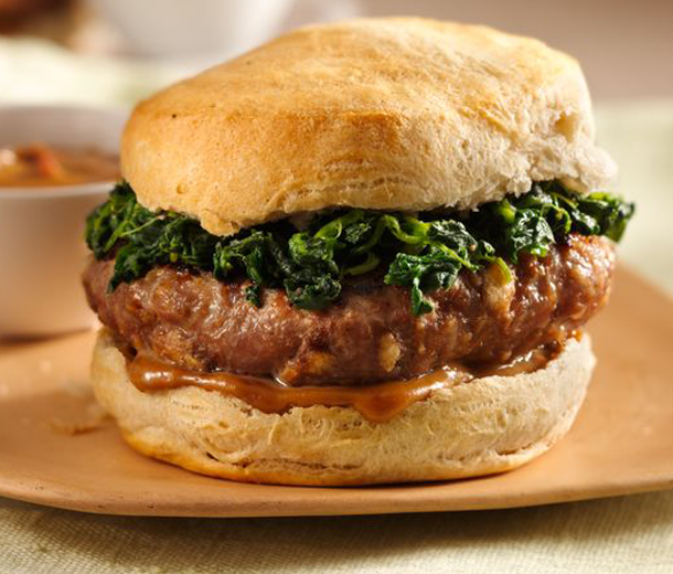 Thai Turkey Burgers with Peanut Sauce