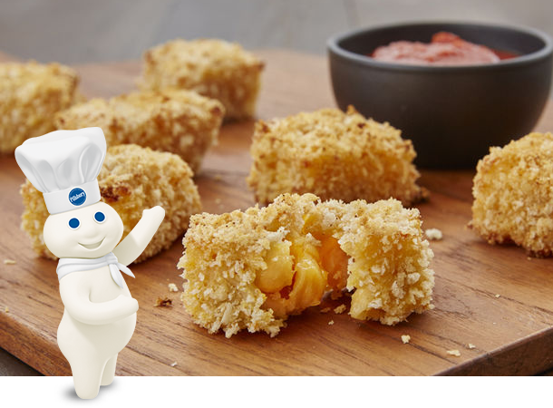 Double Cheddar Mac and Cheese Bites
