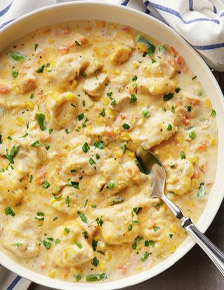 Cheesy Chicken and Dumplings