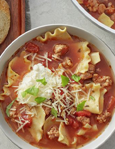 One-Pot Lasagna Soup