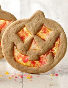 Giant Glowing Pumpkin Cookies