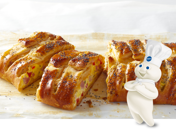 Grands!™ Crescents Ham and Egg Breakfast Braid