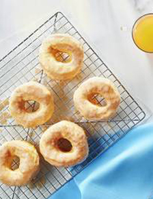 Air Fryer Apple Cider Biscuit Doughnuts