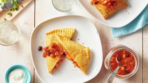 Air Fryer Crescent Quesadilla Pockets