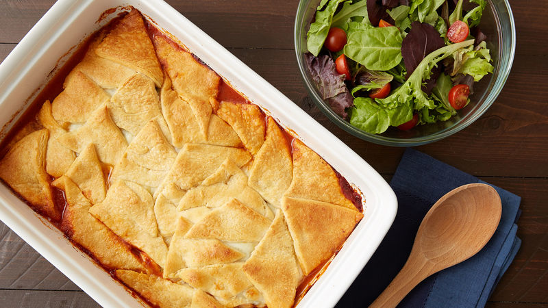 Crescent-Topped Italian Chicken Casserole