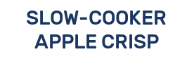 SLOW-COOKER APPLE CRISP