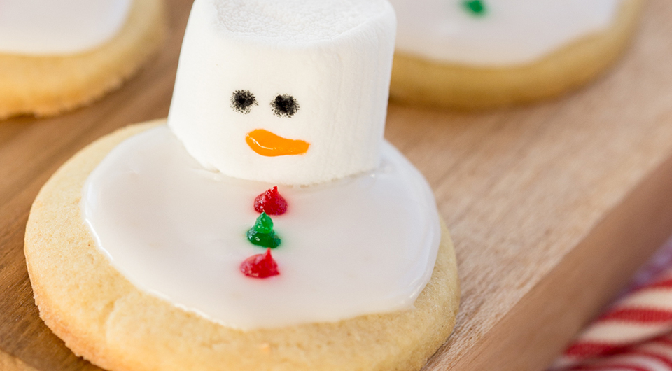 Melted Snowman Cookies