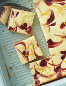 Cranberry-Orange Cheesecake Swirl Bars