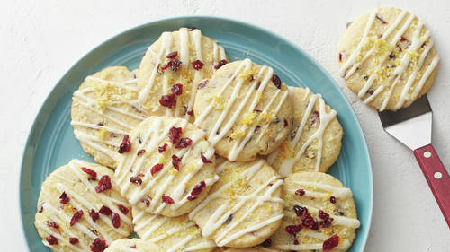 Soft Cranberry-Orange Sugar Cookies