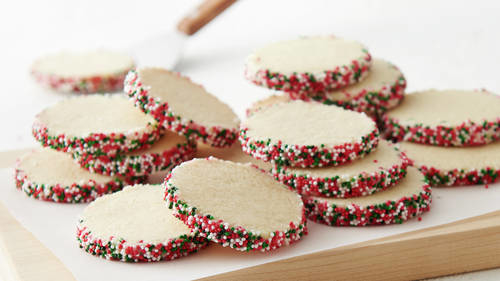 Christmas Sprinkle Butter Cookies