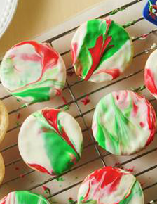 3-Ingredient Marbled Holiday Sugar Cookies