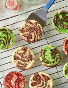 3-Ingredient Holiday Chocolate Swirl Sugar Cookies
