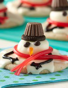 Melted Snowmen Cookies