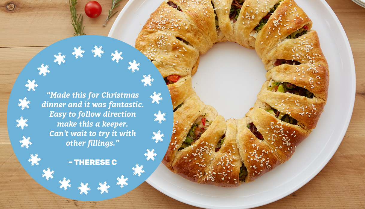 Made this for Christmas dinner and it was fantastic. Easy to follow direction make this a keeper. Can't wait to try it with other fillings. -THERESE C