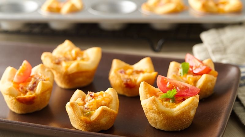 Bacon-Cream Cheese Crescent Cups