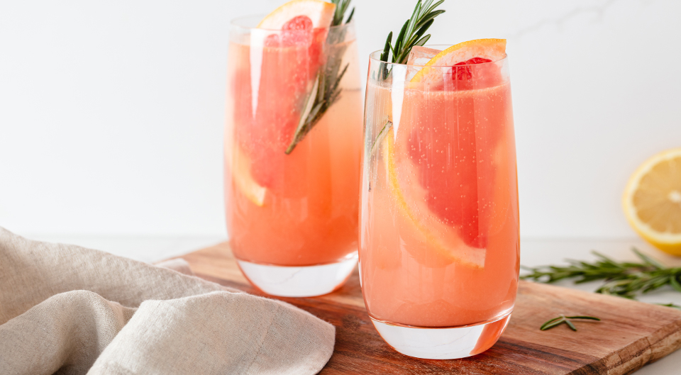 Sparkling Grapefruit Vanilla Mocktail