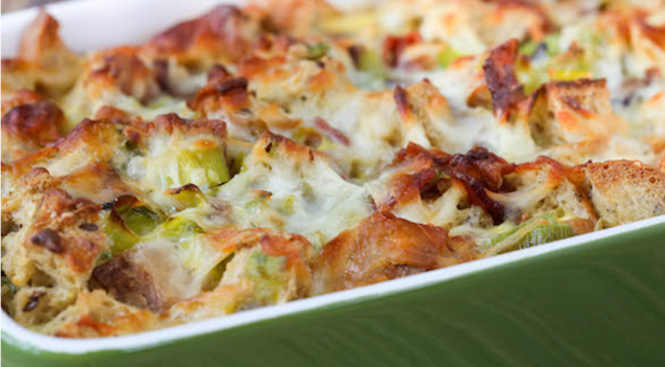 Bacon Leek Strata