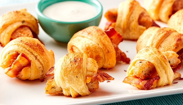Mini Crescent Chicken-Bacon Ranch Roll-Ups