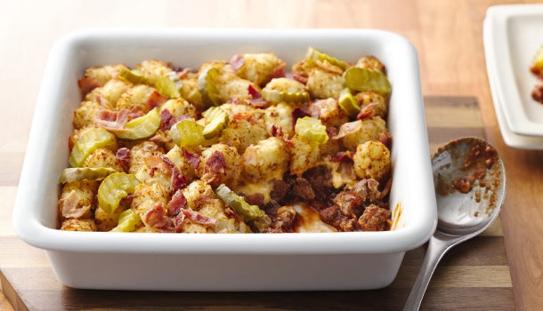 Bacon Cheeseburger Potato Casserole