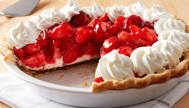 Black Bottom Strawberry Cream Pie