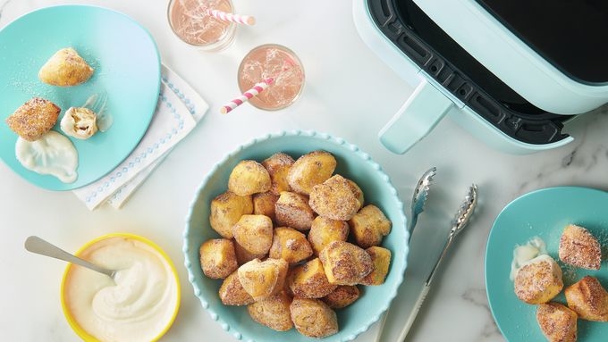 Air Fryer Cinnamon Roll Bites