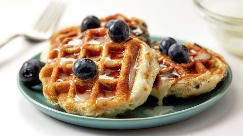 Blueberry Biscuit Waffles