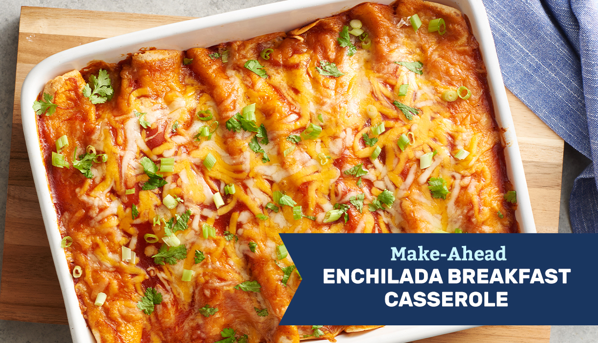 Make-Ahead Enchilada Breakfast Casserole