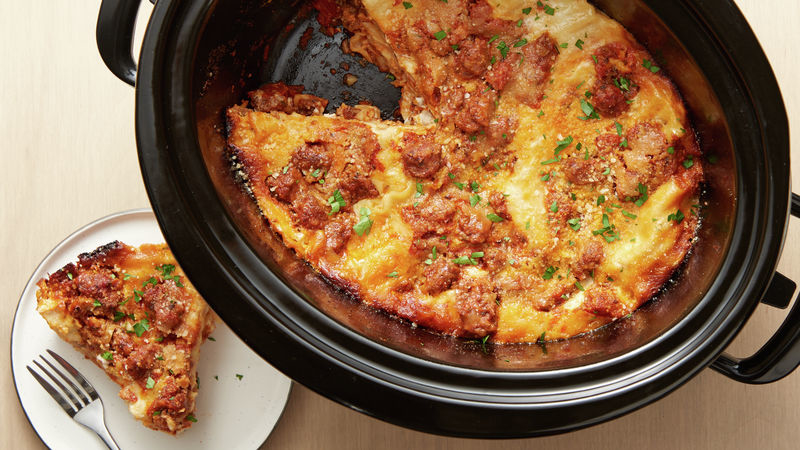 Easy Slow-Cooker Lasagna