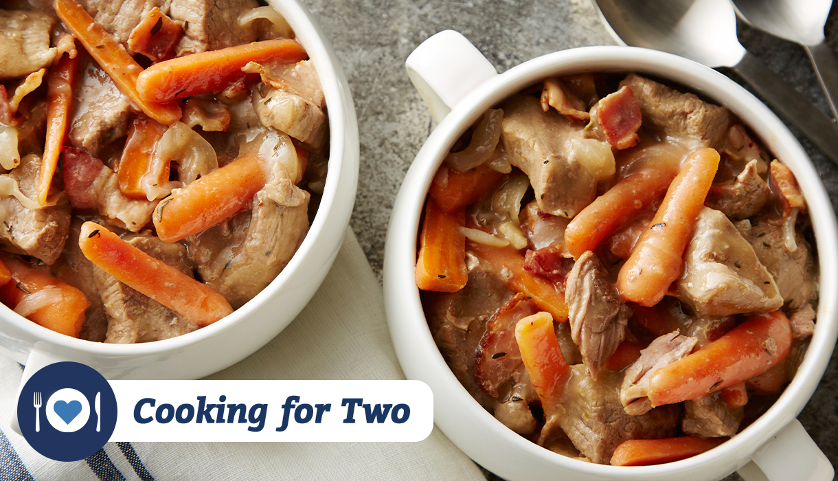 Cooking for Two: Slow-Cooker Beef and Bacon Stew