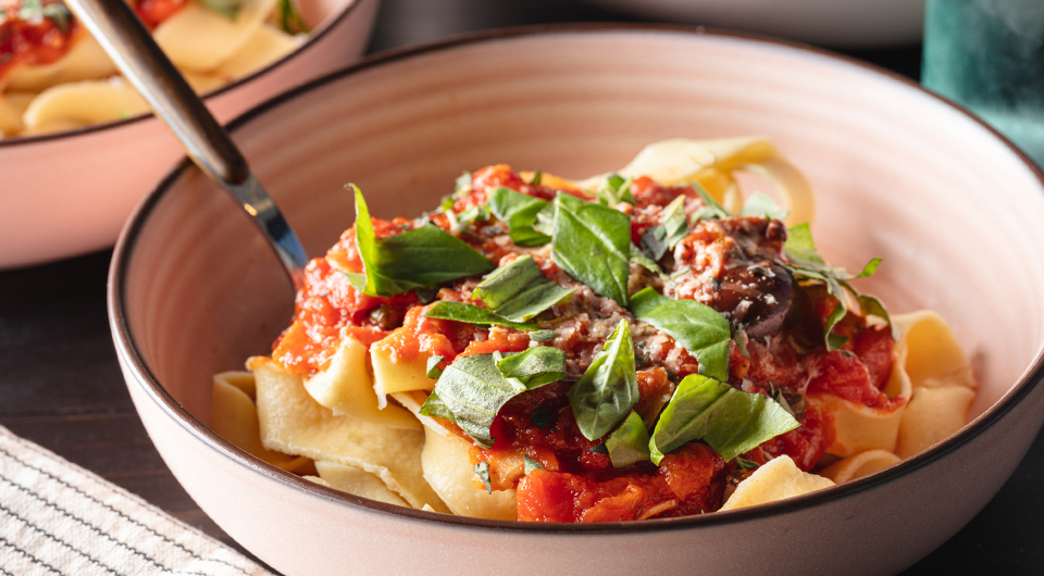Pappardelle & Puttanesca Sauce