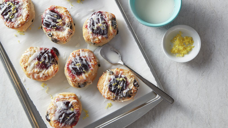 Lemon Blackberry Thumbprint Biscuits