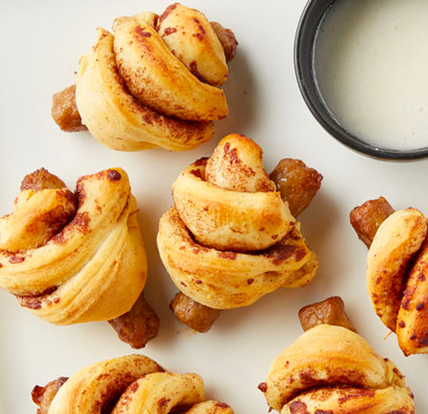 Cinnamon Roll Breakfast Sandwich