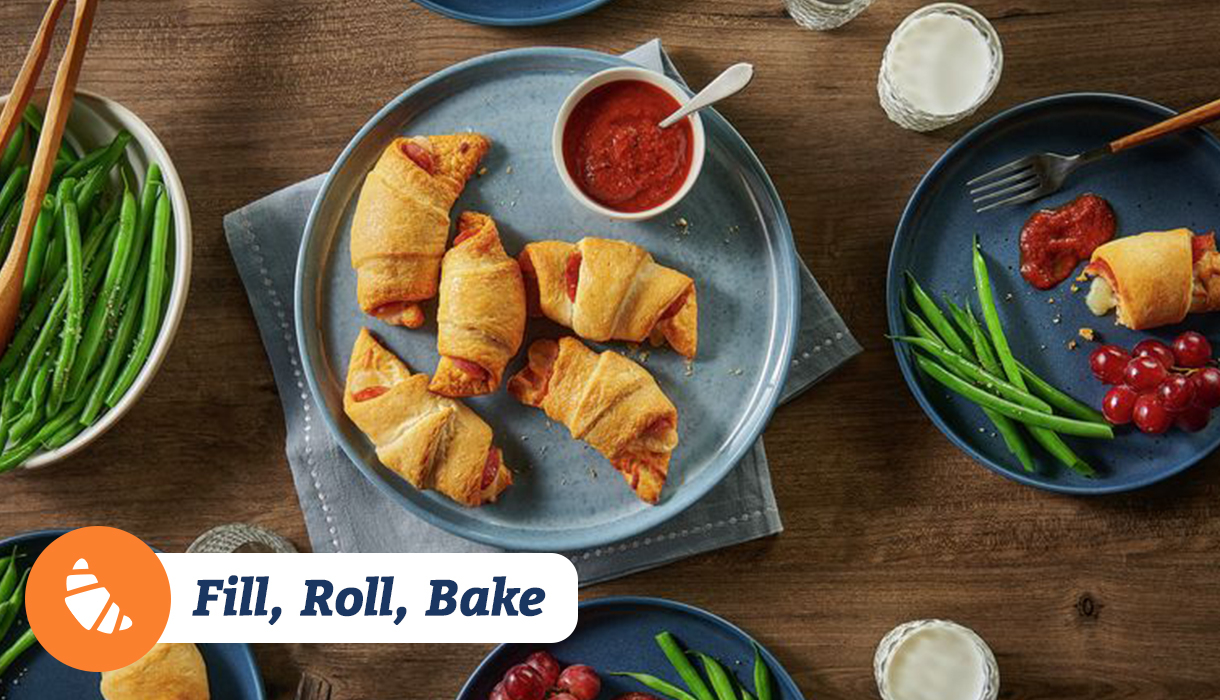 Fill, Roll, Bake: Pepperoni Pizza Crescent Rolls