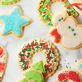 Basic Iced Holiday Sugar Cookies
