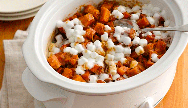 Slow-Cooker Sweet Potato Casserole; Slow-Cooker Bacon-Corn Pudding; Easy Slow-Cooker Mashed Potatoes