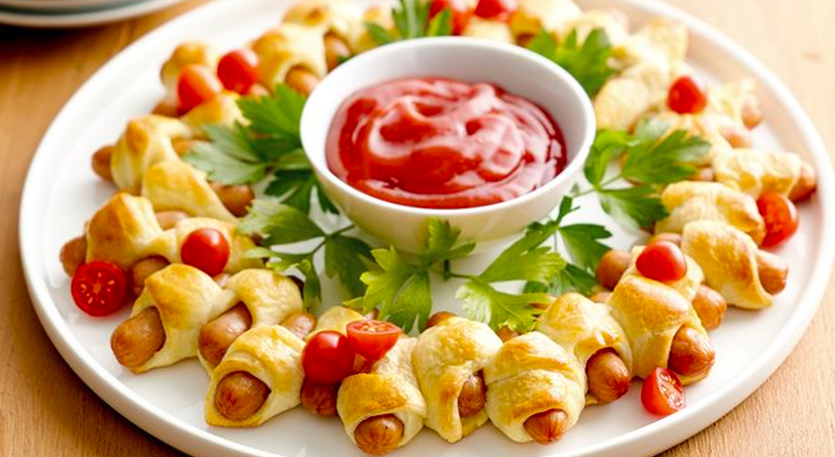 Crescent Dog Pull-Apart Wreath