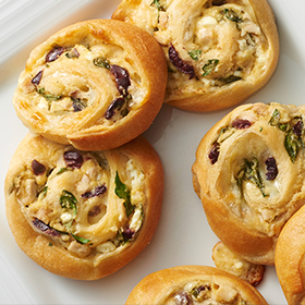 Greek Chicken Crescent Pinwheels