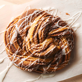 Cinnamon-Sugar Crescent Twist Bread