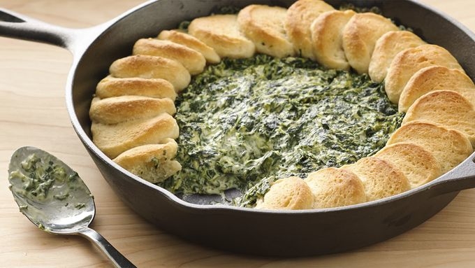 Spinach-Alfredo Skillet Dip