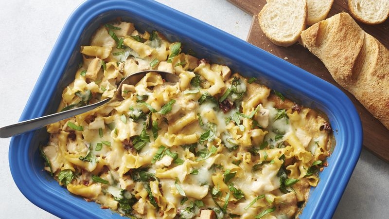 One-Pan Tuscan Chicken Pasta Bake