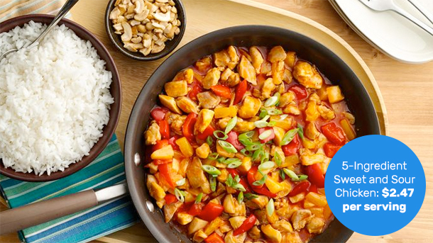 5-Ingredient Dinners Under $5 per Serving