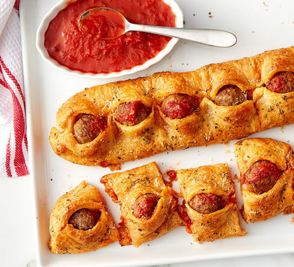 Pull-Apart Crescent Meatball Sliders
