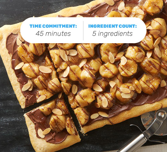 Bake Together: Caramelized Banana Nutella® Pizza