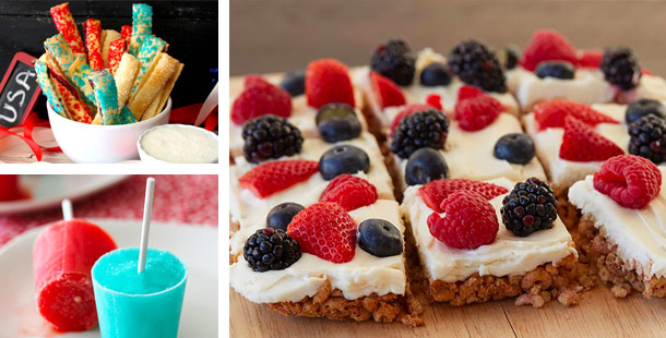 Simple Red, White and Blue Snacks