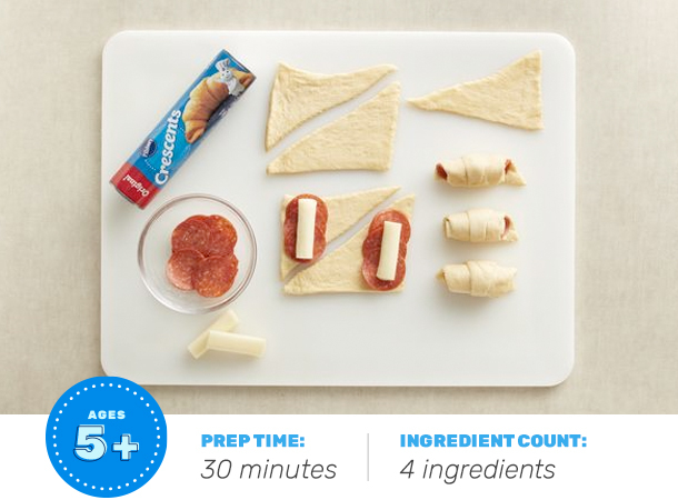 BAKE TOGETHER: Pepperoni Pizza Crescent Rolls