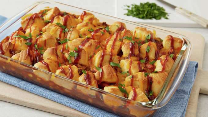 BBQ Beef and Cornbread Casserole