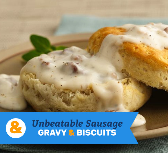 Unbeatable Sausage Gravy & Biscuits