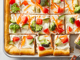 Easy Crescent Veggie Pizza